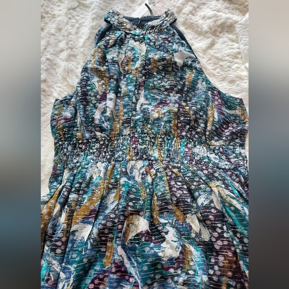 Anthropologie Multicolor High Low Dress - Picture 9 of 13